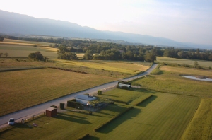 Vue aérienne de la piste du GAM Genève